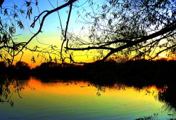 Sunset over Watermead Country Park Wallpaper