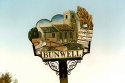 Bunwell Village Sign Wallpaper