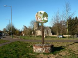 Colney Village Sign Wallpaper