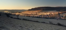 Easter morning in Turville Wallpaper