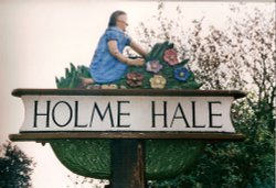 Holme Hale Village Sign Wallpaper