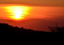 Sunset on Newnham Hill Wallpaper