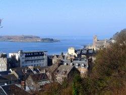 Looking down on Oban Wallpaper