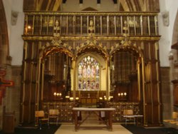 Leicester Cathedral interior Wallpaper