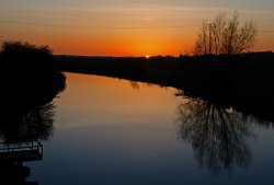 Sunset of Wattersham Sewer, Iden Wallpaper