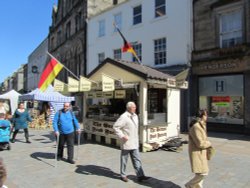 German Food Stall Wallpaper