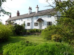 Cottages along Brookside in Barkby Wallpaper