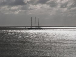 All alone, an evening in Gorleston Wallpaper