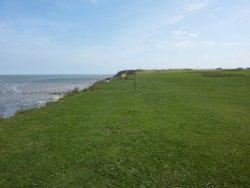 The rugged and eroding cliffs at Hopton on Sea Wallpaper