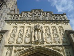 St Peter and St Paul's figures at the South Porch Wallpaper