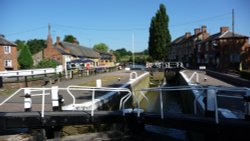 Grand Union Canal Lock at Stoke Bruerne