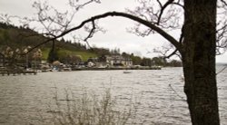 Ambleside pierhead from Borrans Park Wallpaper