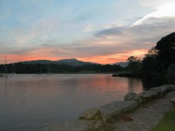 Sunset over Windermere Wallpaper