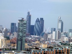 View from Emirates Airline, Greenwich Penisula, London Wallpaper