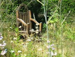 Grandads chair in Raveningham gardens Wallpaper