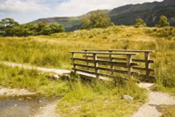 Cumbria Way footbridge Wallpaper