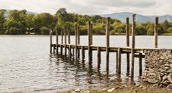 Jetty at Keswick Wallpaper