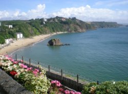 North Beach and Goscar Rock, Tenby Wallpaper