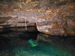 The Lake in the Cavern Wallpaper