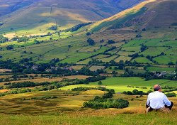 Sitting on Mam Tor Wallpaper