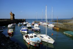 Harbor at Lynmouth, Devon Wallpaper