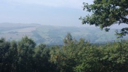 The view over the valley from Greno woods Wallpaper