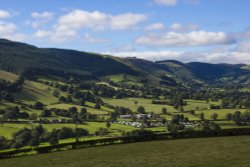 The Tanat Valley near Llangynog, Powys Wallpaper