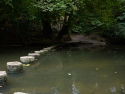 Stepping Stones Over The Mole Wallpaper