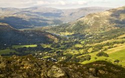 Rydalwater from Wansfell Wallpaper