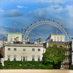 Horse Guards Parade with London Eye Wallpaper