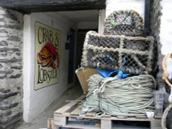 Crab & Lobster shop in Port Isaac Wallpaper