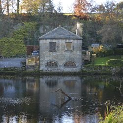 Riverside cottage Wallpaper