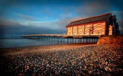 'Saltburn Glow' - Saltburn-by-the-Sea, North Yorkshire. Wallpaper