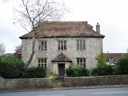 Old Manor House Wallpaper