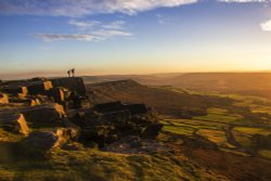 Sunset on Curbar Edge 1 Wallpaper