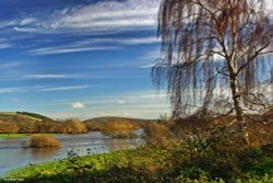 Stour Valley Winter, Dorset. Wallpaper