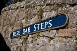 Bessie bar steps in Culross Wallpaper