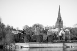 View over the water at Clumber Park Wallpaper