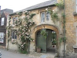 Lacock - King John Garden Tea Room Entrance - June, 2003 Wallpaper