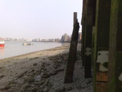 The River Thames at Rotherhithe Wallpaper