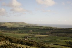 The Dorset coastal landscape Wallpaper