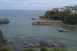 Port Isaac from above Wallpaper