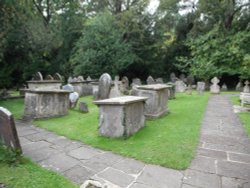 Graveyard at St. Andrew's in Castle Combe Wallpaper