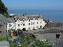 Clovelly - Harbour Hotel - June 2003 Wallpaper