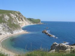 Durdle Door Coast & Cliffs (3) - June 2003 Wallpaper