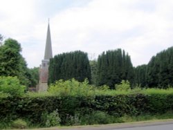 Church Spire - Horley - June 2003 Wallpaper