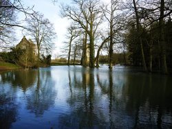 Minster Lovell Hall - Floods Wallpaper