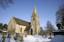 Village  Church Wallpaper