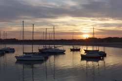 Sunset at Beadnell Wallpaper