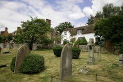 Village Churchyard Wallpaper